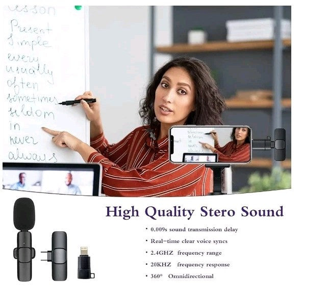 wireless lavalier microphone(4 Pieces)