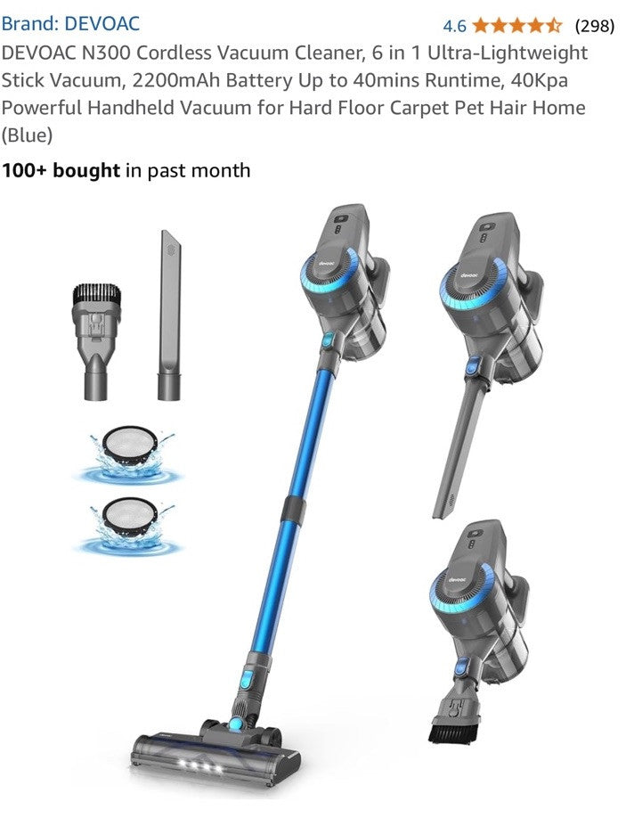 N300 Walkvac Series Vacum Cleaner 