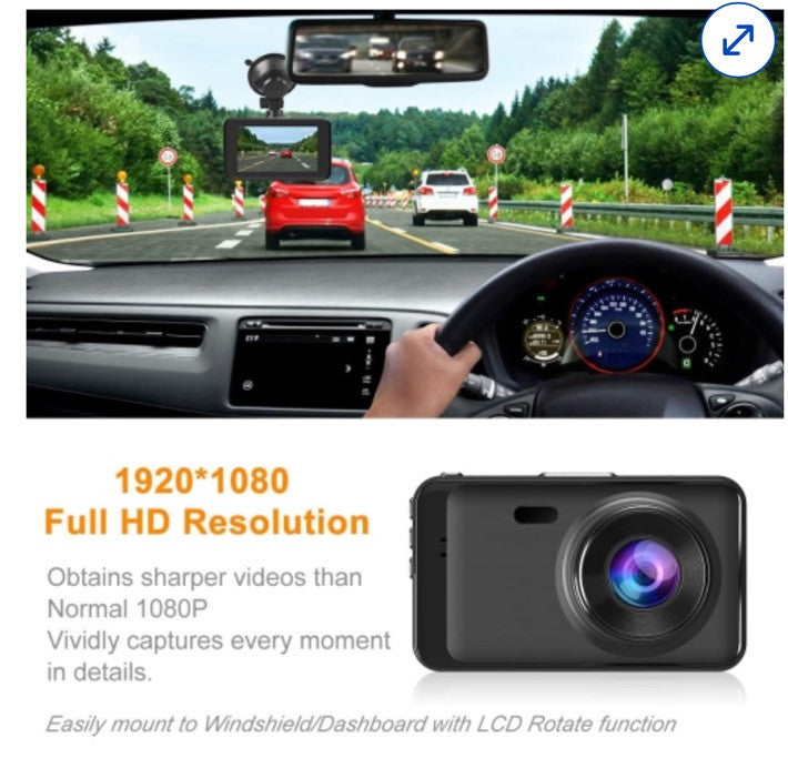1080P HD Car Camera Including 32gb Memory Card (2 For 60)