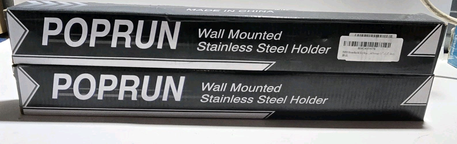 Wall Mount Stainless Stell Holder 2 Boxes