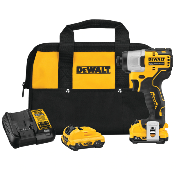 DeWalt DCF801F2 12V MAX Brushless Xtreme Sub-Compact 1/4" HEX Impact Driver Kit