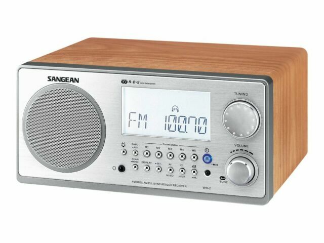 Sangean WR-2 AM/FM Tabletop Radio Receiver Remote AUX  (9.25" x 7") - Open Box